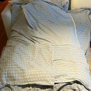 Anthropologie Queen Duvet Cover & Shams